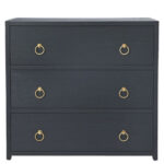 Lark Navy Blue 3 Drawer Chest