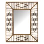 Bohemian Beaded Rectangle Wall Mirror