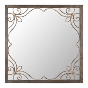 1 x 48 x 72 Multi Color Wood Canvas Desert  Screen