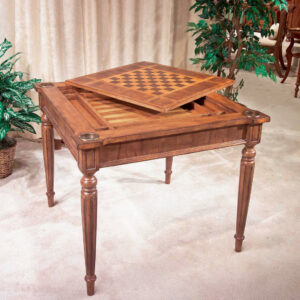52' X 30' X 18' Mirrored And Antique Gold Coffee Table