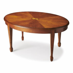 Brown and Gold Storage Coffee Table
