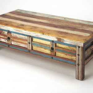 Round Pedestal Wooden Side Table