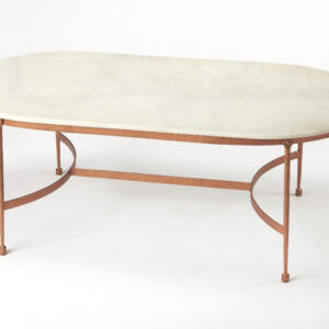 Bench Shaped Metal Coffee Table