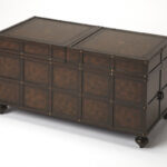 Faux Leather Storage Coffee Table