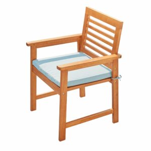 Distressed Dining Armchair with Decorative Back