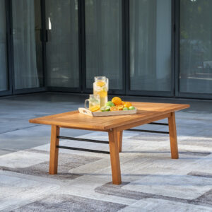 15' Concrete and Metal Coffee Table
