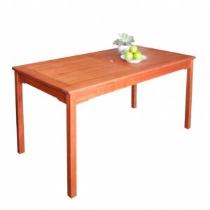 Natural Wood Round Bar Table