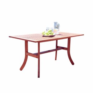 Natural Wood Round Bar Table