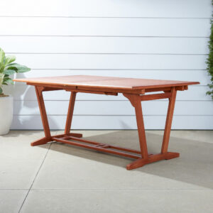 Natural Wood Round Bar Table