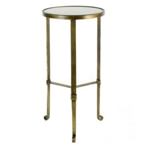 Brown and Gold Storage Coffee Table