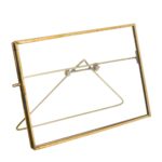 5×7 Jumbo Gold Metal Horizontal Glass Frame