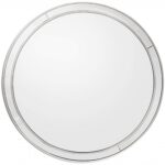 Simply Lined Silver Mirror