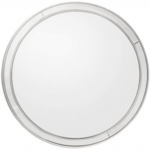 Silver Tiled Border Wall Mirror