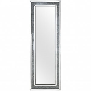 Dark Wood Hexagonal Frame Wall Mirror