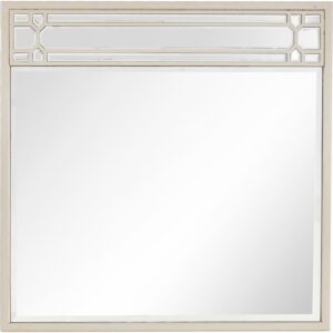 Rectangular Multicolored Wood Framed Mirror