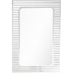 Antiqued Silver Finish Wall Mirror