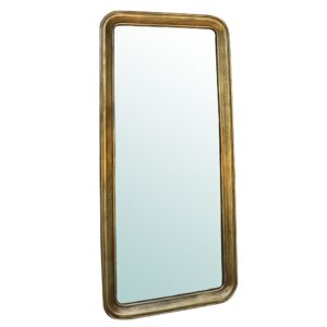 Gold Accented Round Mirror