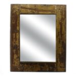 Reclaimed Wood Square Wall Mirror