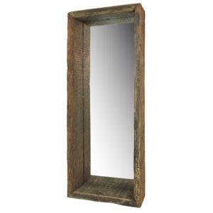 Petite LED Strip Rectangular Wall Mirror