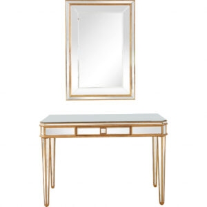 Antiqued Crystal Console Table