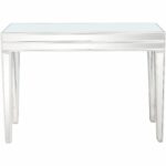 Clear Glass Mirror Console Table