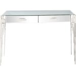 Rectangular Striped Falling Console Table