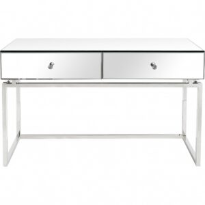 Silver Beaded Console Table