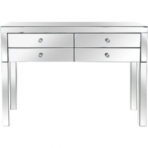 Silver Beaded Console Table