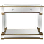 Gold Accent Console Table