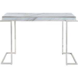 Metal and Mirrored Coffee Table