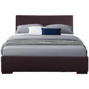 Brown Low Loft Bed With Slide