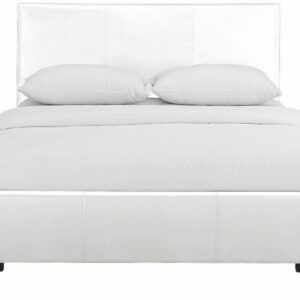 White Twin XL Over Queen Size Metal Bunk Bed