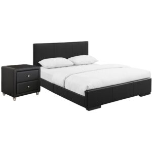 Black Twin Over Full Size Bunk Bed