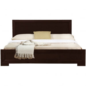 Espresso Twin Size Wood Loft Bed with Storage Shelves and Desk