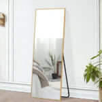 Freestanding Gold Full length Mirror