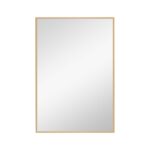 Narrow Gold Rectangular Wall Mirror
