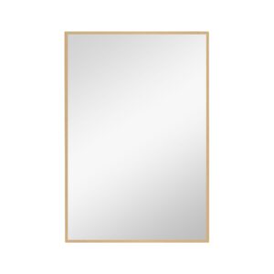 Narrow Gold Rectangular Wall Mirror