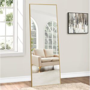 Gold Accented Round Mirror