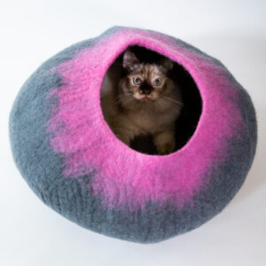 Brown 2' x 3' Lux Faux Fur Rectangle Pet Bed