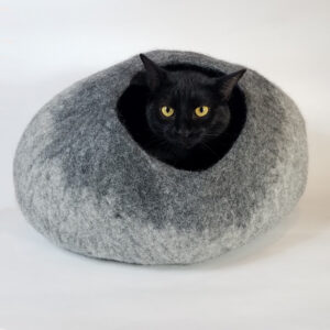 Blue and Turq Cat Cave Bed