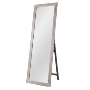 Black Metal Mirror with Shelf