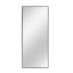 Minimal Black Rectangular Wall Mirror