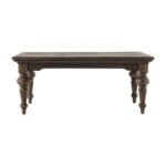 47″ Vintage Gray Brown Rectangular Coffee Table