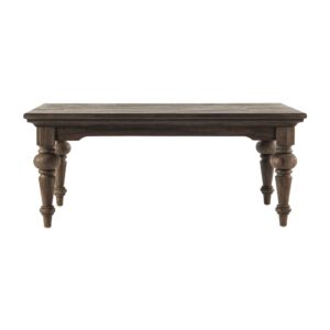 36' X 55' X 20' Antique Pearl Wood Poly-Resin Coffee Table