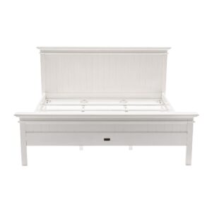 Champagne tone Queen Bed with padded headboard  LED lightning  2 drawer