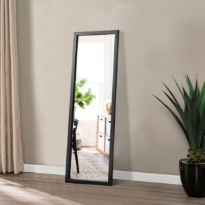 Black Arched Mirror with Stand