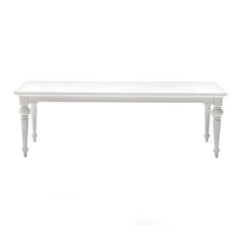 White Modern Farmhouse 94″ Dining Table
