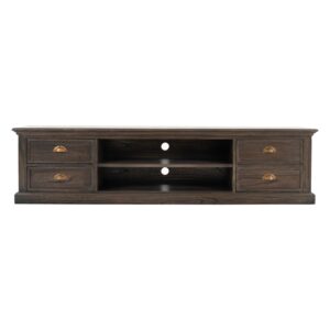 Beige Upholstered Full Platform Bed