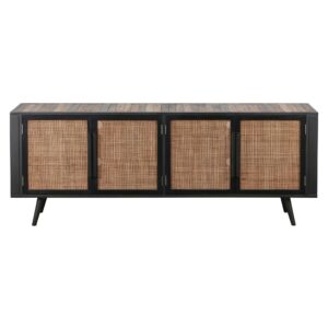 36" Contemporary Black Leather Loveseat