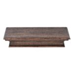 23″ Black Wash Floating Wall Shelf